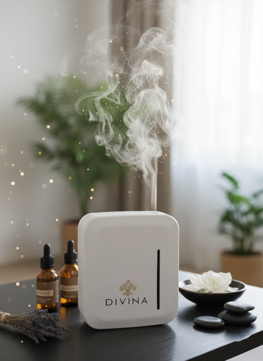 Ambiente elegante com aromatização